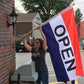 TOPFLAGS Open Flags for Businesses, Open Flag 3x5 Outdoor Double Sided, Durable Polyester and 4 Rows Stitches with 2 Brass Grommets Inside Outside Office Company Boat Banner USA TOP FLAGS, INC