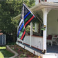 TOPFLAGS Embroidered Thin Blue Red Green Line American Flag 3x5 Outdoor- Police Firefighter Military American Flags- USA Flag Support Fire Military Law Enforcement Officers USA TOP FLAGS, INC