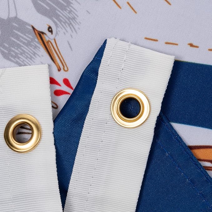 TOPFLAGS Louisiana Flag 12x18 Inch Double Sided 3 Ply, Heavy Duty Nylon Small Louisiana State Flag with Brass Grommets, Fade Proof Outdoor Marine Boat Flags (LA) USA TOP FLAGS, INC