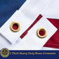 TOPFLAGS American Flag Cotton US Flags 3x5 for 250th Anniversary - New Cotton Fabric Embroidered Stars Heavy Duty USA flag for Indoor Outdoor Sewn Stripes with Brass Grommets USA TOP FLAGS, INC