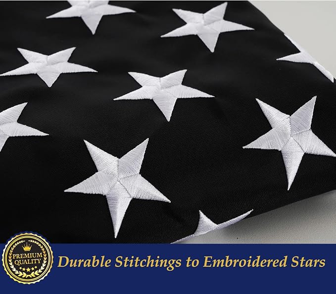 TOPFLAGS Embroidered Thin Blue Red Green Line American Flag 3x5 Outdoor- Police Firefighter Military American Flags- USA Flag Support Fire Military Law Enforcement Officers USA TOP FLAGS, INC