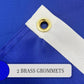 FLAGWIN Blue Flag 12x18 Inches, Heavy Duty Polyester Blue Flag Small with 2 Brass Grommets, 12"x18" Custom Blank Flags for DIY, Boat, Garden, Yard Decoration USA TOP FLAGS, INC