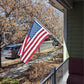 TOPFLAGS American Flag Cotton US Flags 3x5 for 250th Anniversary - New Cotton Fabric Embroidered Stars Heavy Duty USA flag for Indoor Outdoor Sewn Stripes with Brass Grommets USA TOP FLAGS, INC