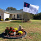 Christian Flag 3x5 Ft Outdoor Made in USA, Embroidery Christianity Sewn Cross Flags with 2 Brass Grommets, Heavy Duty Polyester for Church Easter Day Decor