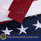 TOPFLAGS Folded American Flag 3x5 Heavy Duty Outdoor USA 420D Nylon US Flags with Embroidered Stars, Sewn Stripes & Brass Grommets, Fade Resistant - All Weather Flags for Outside High Wind Triangle Packaged USA TOP FLAGS, INC