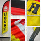 TOPFLAGS  2 Pack Open House Flag Kit 8Ft with Pole Ground Stake Portable Bag for Real Estate Agents - Outdoor Business Feather Flags Sign Banner (Yellow/Red) USA TOP FLAGS, INC