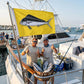 TOPFLAGS Dolphin Fishing Boat Flag 12x18 Inch Double Sided Heavy Duty Fisherman's Catch Flags for Boating | 4 Row Stitched and 2 Brass Grommets USA TOP FLAGS, INC