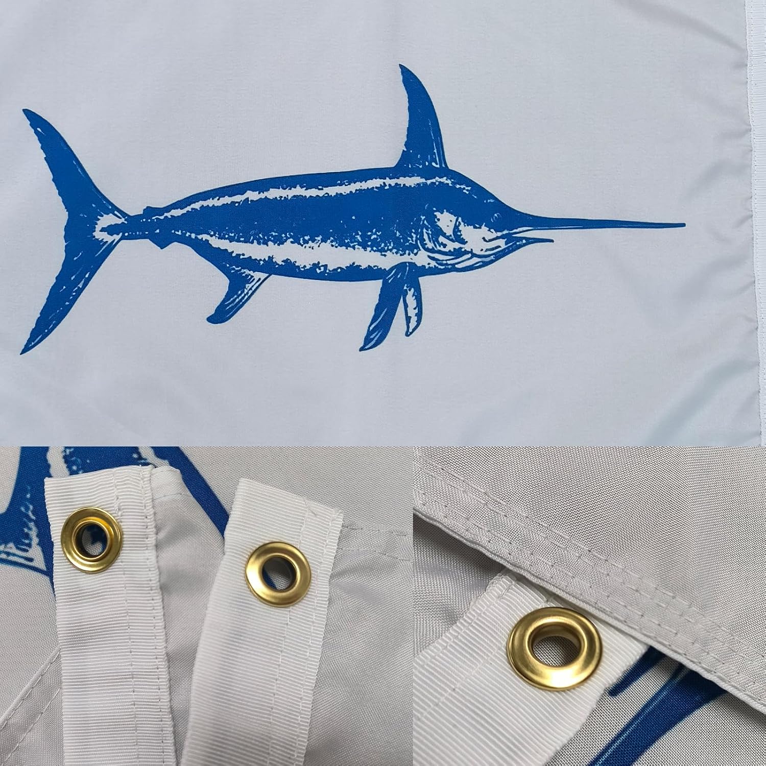 TOPFLAGS Swordfish Fishing Boat Flag 12x18 Inch Double Sided Heavy Duty Fisherman's Catch Flags for Boating | 4 Row Stitched and 2 Brass Grommets USA TOP FLAGS, INC