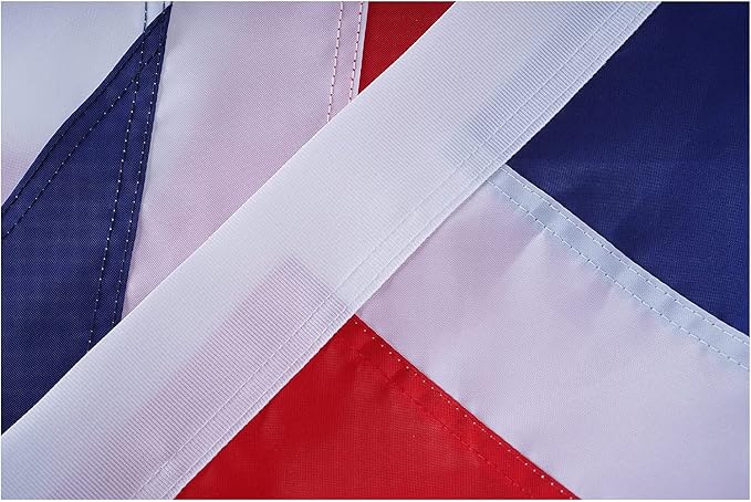 TOPFLAGS British Flag 5x8FT Union Jack UK United Kingdom Flag Embroidered Sewn Stripes Heavy Duty Outside Flags with 2 Thick Brass Grommets USA TOP FLAGS, INC