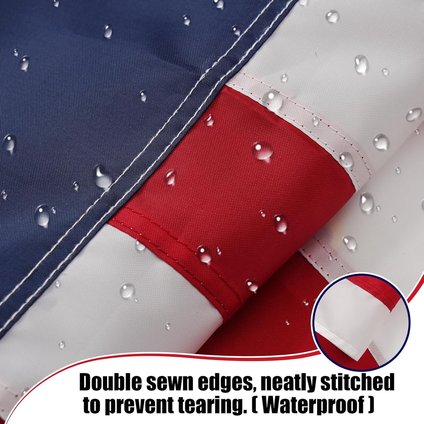 Bennington 76 Betsy Ross Flag 3x5 Ft Embroidered, Heavy Duty 1776 American Flag Outdoor, Double Sided USA 13 Star Colonies Flags with 2 Brass Grommets