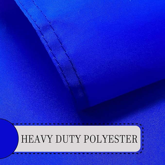 FLAGWIN Blue Flag 12x18 Inches, Heavy Duty Polyester Blue Flag Small with 2 Brass Grommets, 12"x18" Custom Blank Flags for DIY, Boat, Garden, Yard Decoration USA TOP FLAGS, INC