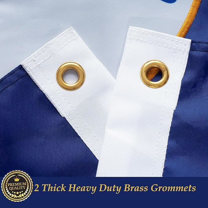 TOPFLAGS Kentucky Flag 4x6 Outdoor KY State Flags Embroidered Flag Double Side Heavy Duty Sewn Stripes with 2 Brass Grommets USA TOP FLAGS, INC