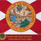 TOPFLAGS Florida Flag 5x8 Outdoor FL State Flags Embroidered The Sunshine State Flag Heavy Duty Sewn Stripes with 3 Brass Grommets USA TOP FLAGS, INC