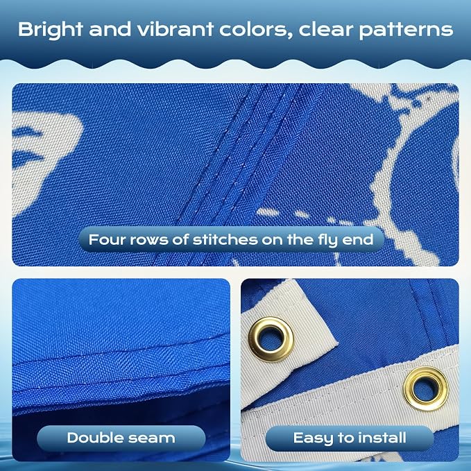 TOPFLAGS FLAGWIN Salmon Fishing Boat Flag 12x18 Inch Double Sided Vivid Color Fisherman's Catch Flags for Boating | 4 Row Stitched and 2 Brass Grommets USA TOP FLAGS, INC