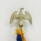 Gold Eagle Head for Decorating Indoor Flagpoles, Made of Zinc Alloy That is Unbreakable, Eagle Flag Pole Topper, for 1-inch Diameter Flagpoles