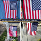 American Garden Flag 12x18 Inches Double Sided Embroidered Small USA American Flag Garden Yard Flags for Outside Patriotic Banner