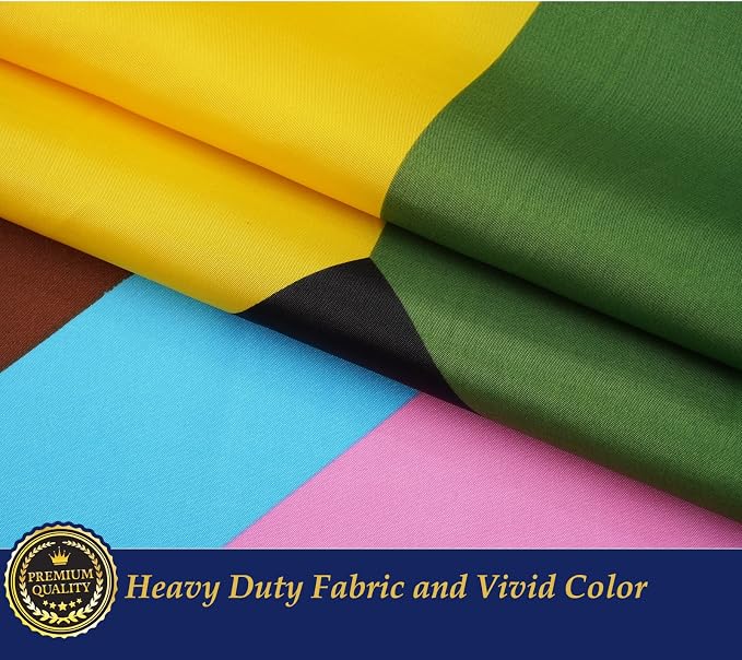 TOPFLAGS Pride Flag Outdoor Progress Pride Flags 10x15 Large Gay Bisexual LGBTQ+ Rainbow Banner Fade-resistant USA TOP FLAGS, INC
