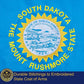 TOPFLAGS South Dakota Flag 4x6 Outdoor SD State Flags Embroidered Flag Heavy Duty Sewn Stripes with 2 Brass Grommets USA TOP FLAGS, INC
