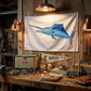 TOPFLAGS Swordfish Flag 12x18 Inch Double Sided Heavy Duty Boat Fishing Flag - Vivid Color Fisherman's Catch Flags for Boating | 4 Row Stitched and 2 Brass Grommets USA TOP FLAGS, INC