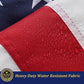 TOPFLAGS 8x12 American Flag Large US Flags Heavy Duty Embroidered Stars, Sewn Stripes, 4 Brass Grommets USA Flag for Outside Wall USA TOP FLAGS, INC