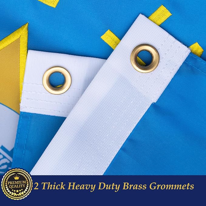 TOPFLAGS South Dakota Flag 4x6 Outdoor SD State Flags Embroidered Flag Heavy Duty Sewn Stripes with 2 Brass Grommets USA TOP FLAGS, INC