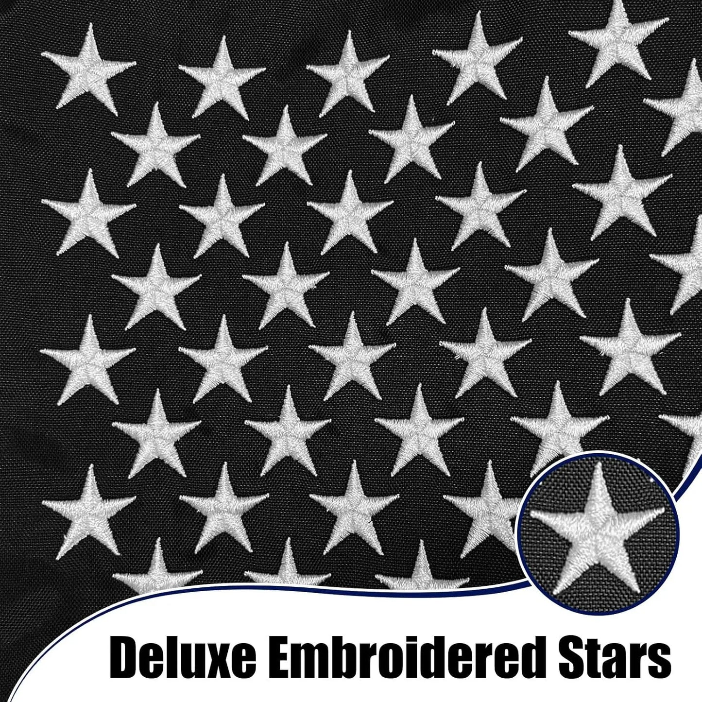 Thin Blue Line Garden Flag 12.5 x 18 Inch Double Sided, Embroidered American Police Flags for Outside, Back the Blue Flag for Lawn Outdoor Decoration USA TOP FLAGS,INC