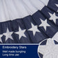 American Bunting USA Flag 3x6 ft Outdoor Embroidered Pleated Fan Flags with 3 Brass Grommets, Patriotic Flag Buntings for Outside for 4th of July Memorial Day Decorations USA TOP FLAGS, INC
