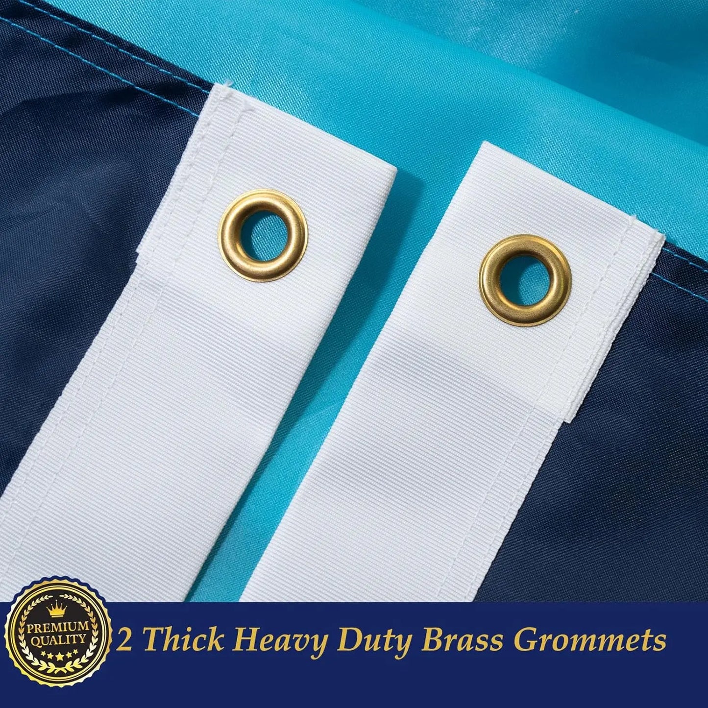 TOPFLAGS New Minnesota Flag 4x6 Outdoor New MN State Flags Embroidered Flag Heavy Duty Sewn Stripes with 2 Brass Grommets USA TOP FLAGS, INC