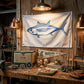 TOPFLAGS Tuna Boat Flag 12x18 Inch Double Sided Vivid Color Fishing Flag - Heavy Duty Fisherman's Catch Flags for Boating | 4 Row Stitched and 2 Brass Grommets USA TOP FLAGS, INC