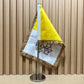 Vatican Table Flag 8x12 Inch, Vatican City Desk Flag, Office Table Flags, Double sided Sided Desk Flag with Pole
