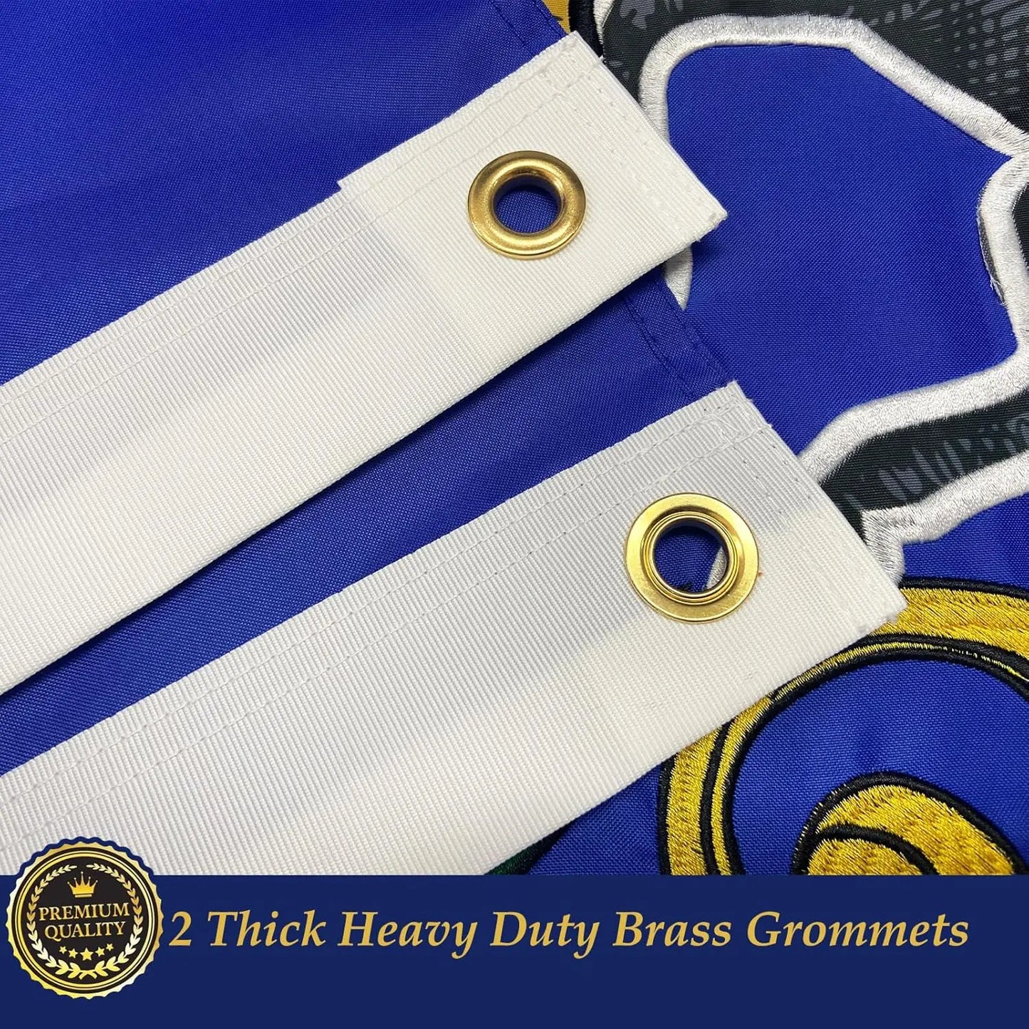 Pennsylvania Flag 3x5 Outdoor PA State Flags Embroidered Flag Heavy Duty Double Side Sewn Stripes with 2 Brass Grommets USA TOP FLAGS, INC