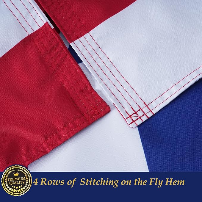 TOPFLAGS Hawaii Flag 3x5 Double Side Hawaiian 3Ply HI State Flags Heavy Duty Outdoor 4 Rows Stitched Edge with 2 Brass Grommets USA TOP FLAGS, INC