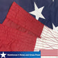 TOPFLAGS American Flag Large US Flags 15x25 FT for Outdoor USA Heavy Duty High Wind Embroidered Stars Sewn Stripes with 5 Brass Grommets Vibrant Color Banner USA TOP FLAGS, INC