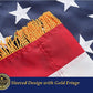 TOPFLAGS American Flag US Flags with Fringe 3x5 Ft Heavy Duty USA Flag Tassel Indoor Embroidered Stars Sewn Stripes Vibrant Color Banner USA TOP FLAGS, INC