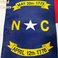 TOPFLAGS North Carolina Flag 12x18 Inch, Double Sided 3-Ply Heavy Duty Polyester - Small NC State Boat Flag, Fade Proof Outdoor Marine Flags with 2 Brass Grommets (NC) USA TOP FLAGS, INC