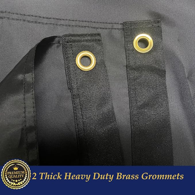 TOPFLAGS Solid Black Flag BlanK Flags 2x3 Ft Create Your Own Solid Black Flag DIY Blanks Canvas Banner to Decorate with Brass Grommets USA TOP FLAGS, INC