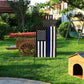 Thin Blue Line Garden Flag 12.5 x 18 Inch Double Sided, Embroidered American Police Flags for Outside, Back the Blue Flag for Lawn Outdoor Decoration USA TOP FLAGS,INC