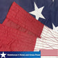 TOPFLAGS American Flag 10x15 Ft Large US Flags Heavy Duty Embroidered Stars Sewn Stripes USA Giant Flags Outdoor 5 Brass Grommets for Outside Wall USA TOP FLAGS, INC