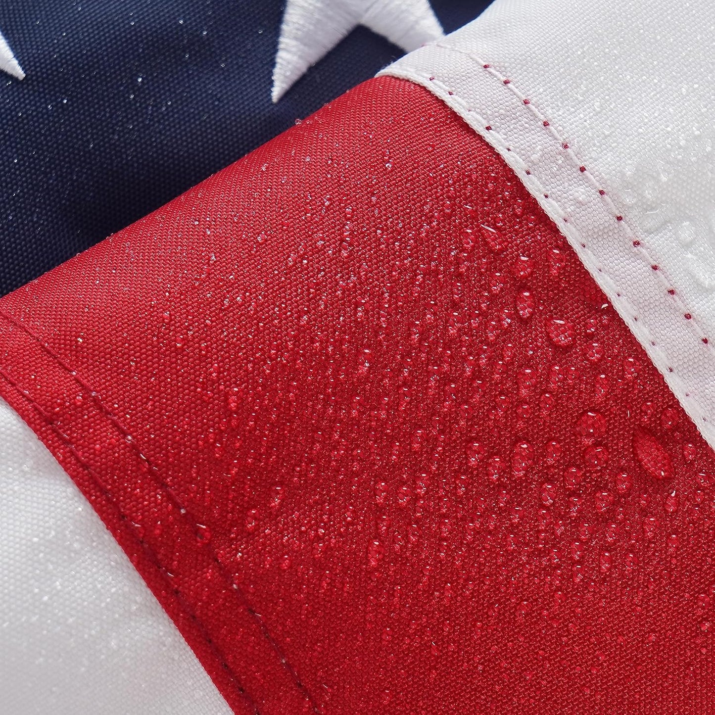 American Flag 6x10 Ft Made in USA TearProof Series for Outside, Heavy Duty Tough Spun Polyester All Weather US Flag for High Wind, Embroidered Stars Sewn Stripes and Brass Grommets