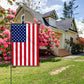 TOPFLAGS Garden Flag Stand with American Flag Garden Flag Heavy Duty Metal Yard Flag Holder Pole Stake Small Flag Stands for Garden Flags 12 x 18 with Clips and Stopper USA TOP FLAGS, INC