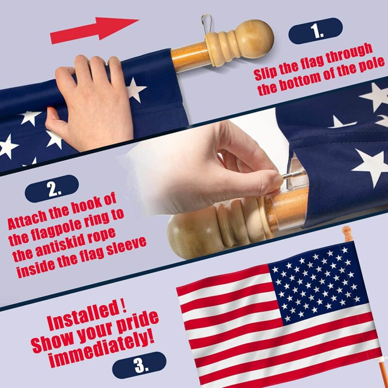 TOPFLAGS American Flag Garden Flags 28x40 House Flag Double Side for Outside USA Flags for Outdoor Garden USA TOP FLAGS, INC