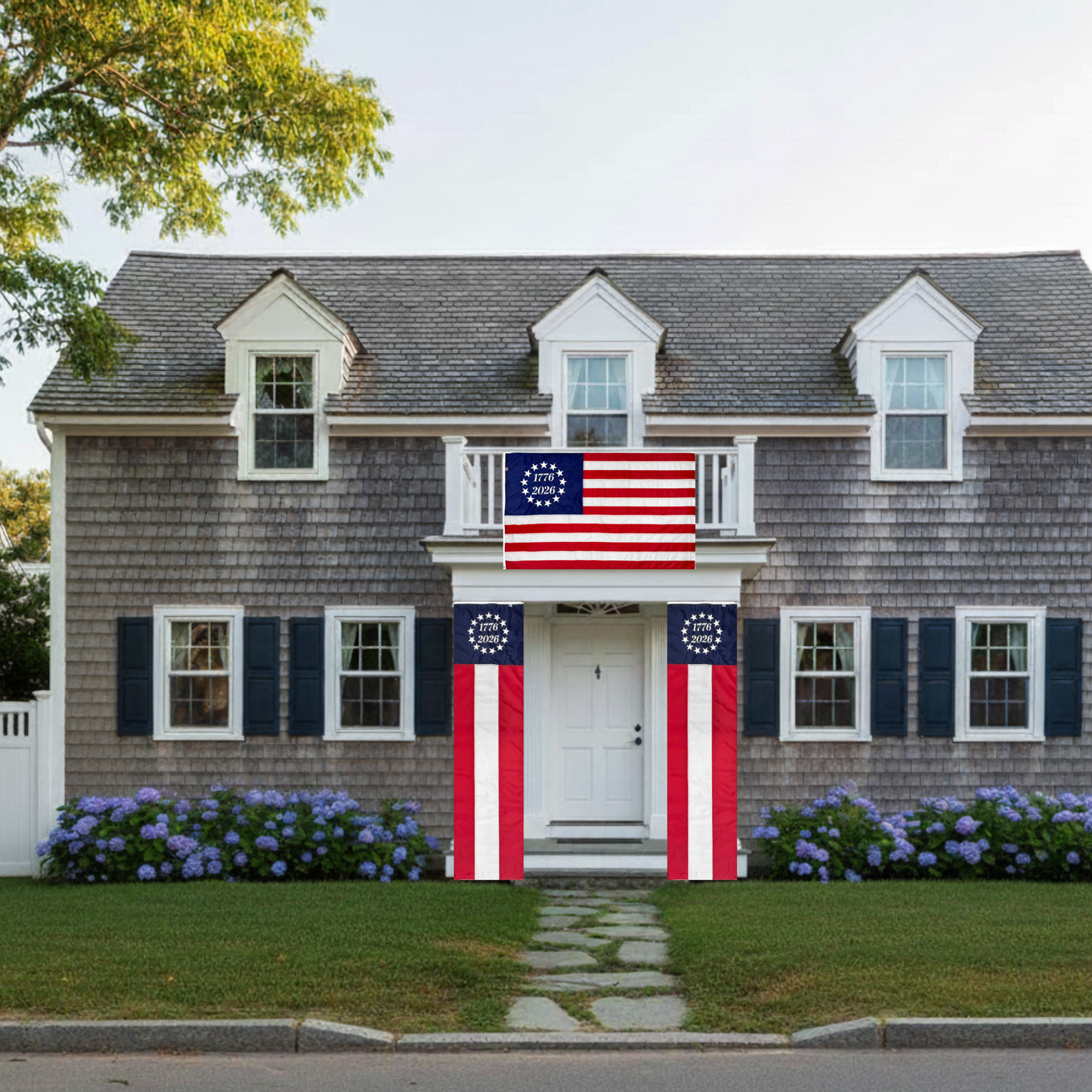 250 Patriotic Decor Kit (3pcs Pack) USA TOP FLAGS, INC