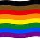 Pack of 10 Philadelphia Rainbow Pride Flag 3x5 ft, Heavy Duty Philly Gay Pride Flags for Outdoor, Vivid Color Brown and Black and Fade Proof Inclusive Pride Banner with 2 Grommets