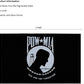 Pow Mia Flag Embroidered 3x5 Outdoor - Heavy Duty Double Sided You are Not Forgotten War Flags 300D Nylon Military Made in USA Pow Flags for Outside