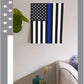 Blue Line Garden American Flag - 28 x 40 Inch Double Sided Police Yard Flags for Honoring Law Enforcement Officers (House Flag-28 x 40 Inch)