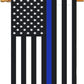 Pack of 2 Blue Line Garden American Flag - 12.5 x 18 Inch Double Sided Police Yard Flags for Honoring Law Enforcement Officers (Police Garden Flag)