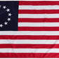 Pack of 2 Betsy Ross American US Flag 3x5 Outdoor- 13 Stars Colonies Primitive Vintage US USA Flags Banner Heavy Duty(Betsy Ross Flag)