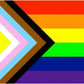 Pack of 2 Pride Flag Outdoor Progress Pride Flags 4x6 Gay Bisexual LGBTQ+ Rainbow Banner Fade-Resistant