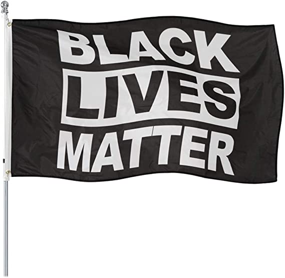Pack of 2 Black Lives Matter Flag 3x5 Outdoor- 100% Durable Polyester Black Pride BLM Flag Banner with 2 Grommets