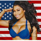 Nic-ki Min-aj Flag American Flags 4x6FT Barb Flag USA Niki Minage Tapestry Banner for Room, Bedroom, Car, Outside Fade-resistant USA TOP FLAGS,INC